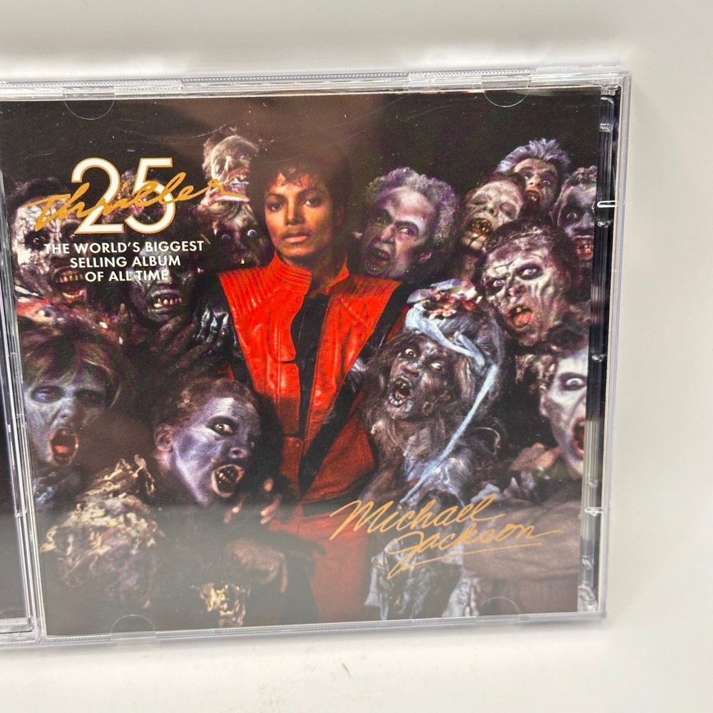 Michael Jackson Thriller 25th Anniversary CD DVD 2008 Remixes 88697179872 NM